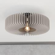 Deckenlampe Palombaia, weiß, Ø 50 cm, Stahl/Holz, E27