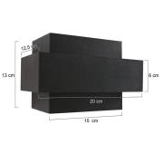 Wandleuchte Muro 3368, schwarz, up/down, G9, 2.700 K