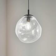 Hängeleuchte Sol Mini, Glas, Ø 25 cm, schwarz/klar