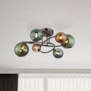 Deckenlampe Riha, Ø 65 cm, bunt, Glas/Metall