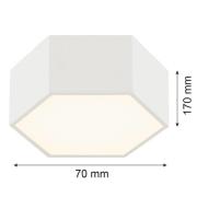 LED-Deckenleuchte Libre, cremeweiß, Stahl, 3.000 K