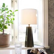 PR Home Tischlampe Aira, Höhe 65 cm, messingfarben/weiß