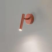 Wandleuchte Sopel, ziegelrot, 1-flammig, Stahl, Höhe 15 cm