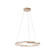 LED-Hängelampe Circly, sandfarben, Ø 60 cm, Metall, CCT