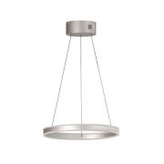 LED-Hängelampe Silvio, Ø 50 cm, nickel matt, Metall, CCT,
