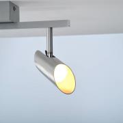 LED-Deckenstrahler Risell, Länge 35 cm, aluminiumfarben