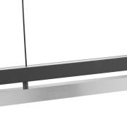 LED-Hängeleuchte Pulse, Länge 120 cm, schwarz, Metall