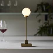 Northern LED-Akku-Tischleuchte Snowball messingfarben 2700 K