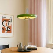 Lindby Pendelleuchte Branford, Retro, Ø 35 cm, grün, Metall