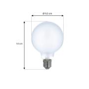 LUUMR Smart LED-Leuchtmittel 2er-Set E27 G95 7W matt Tuya