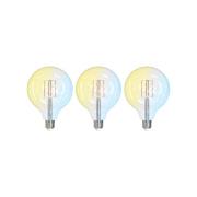 LUUMR Smart LED Filament 3er-Set E27 G125 7W klar Tuya