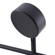 Lindby Strahler Jyla, schwarz, Linse, 3.000 K, 3-flg., GX53