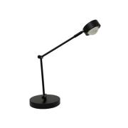 Lindby Tischleuchte Jyla, schwarz, Linse, 4200K, GX53, Eisen
