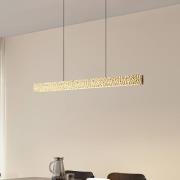 Lucande LED-Hängeleuchte Nivara, 117 cm, gold, Metall