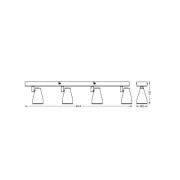 OSRAM Deckenstrahler PEAR, weiß, 4-flammig, GU10-LED 2.700 K