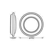 OSRAM LED-Deckenlampe ORBIS BERLIN, schwarz, Ø 49 cm, Metall