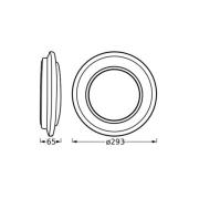 OSRAM LED-Deckenleuchte ORBIS BERLIN, schwarz Ø 30 cm Metall