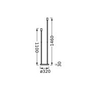 OSRAM Stehleuchte DECOR STICK, beige, Höhe 146 cm, 2 x E27