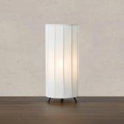 Tischlampe Hikari, Ø 14 cm, weiß/schwarz, Stoff/Metall