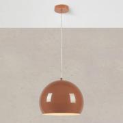 Pendellampe Pop, Ø 28 cm, braun, Metall