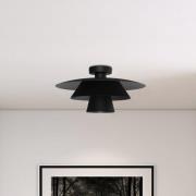 Deckenleuchte Plato, schwarz, Metall, Ø 38 cm, E27