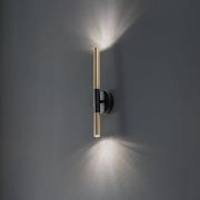 Wandleuchte Sopel Lux, 2-flammig, schwarz/gold, Höhe 38 cm
