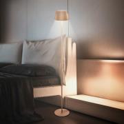 LED-Stehlampe Loca, braun, Höhe 123 cm, Kunststoff/Metall
