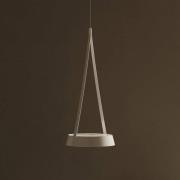 LED-Akku-Hängeleuchte Mahina, weiß, Ø 17 cm, Metall, CCT