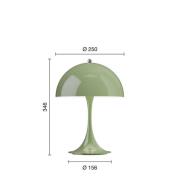 Louis Poulsen Akkulampe Panthella PORTABLE 250 moosgrün IP44