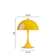 Louis Poulsen Akkulampe Panthella PORTABLE 250, gelb, IP44