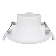 Prios LED-Einbaulampe Rida, 10er-Set, weiß, 10 cm, CCT, IP44