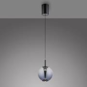 PURE LED-Pendellampe Infinity, grau/rauchgrau, Ø 18 cm, CCT