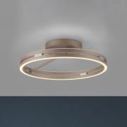 PURE LED-Deckenleuchte Loop bronzefarben, Metall Ø 60 cm CCT