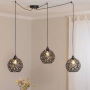 Hängelampe Fellini MR-897 3-flg. dezentral schwarz