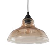 Hängelampe Dilberay 327-S 1-flg. amber/schwarz Glas Ø 28 cm