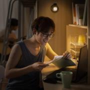 OSRAM LED-Akku-Wandlampe NIGHTLUX CYLINDER, schwarz touchdim