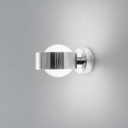 Wandleuchte Mado, Stahl chromfarben, Glas opal, 1-flammig