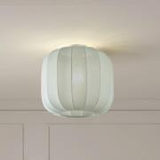 Lindby Deckenleuchte Helin, blau, Stoff, Ø 35 cm