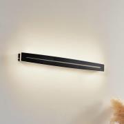 Lindby LED-Wandleuchte Benario, schwarz, Aluminium, 80 cm