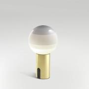 MARSET Akku-Tischlampe Dipping Light, dimmbar weiß/messing