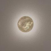 LED-Wandleuchte Ring S, Ø 15 cm, Sperrholz, goldfarben