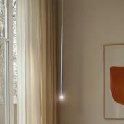 Hängelampe Piano, schwarz, Ø 2,5 cm, Stahl/Kunststoff