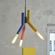 OSRAM Hängeleuchte Decor Straw, 3-fl., Stahl, bunt, E27