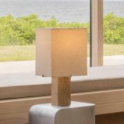 Audo Tischlampe Nonna, travertin-/sandfarben, Höhe 49 cm