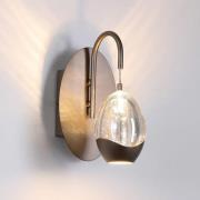 LED-Wandlampe Seeds, cremefarben, Breite 11 cm, Glas/Metall