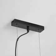 Pendellampe Hessian, Länge 60 cm, naturweiß, Leinen/Metall