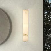 LED-Bad-Wandlampe Wales, gold/marmoriert, 35 cm Stahl/Resin