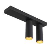 LOOM DESIGN LED-Deckenstrahler X-Beam, 2-flg., schwarz