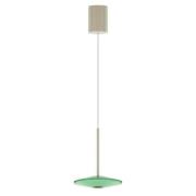 LOOM DESIGN LED-Pendelleuchte Solene, grün, Glas, Ø 20 cm