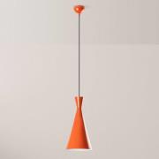 Hängeleuchte Tom, orange, Metall, Ø 19 cm, E27